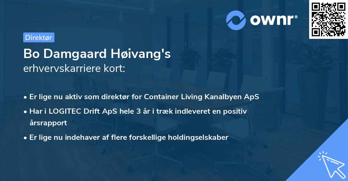 Bo Damgaard Høivang's erhvervskarriere kort