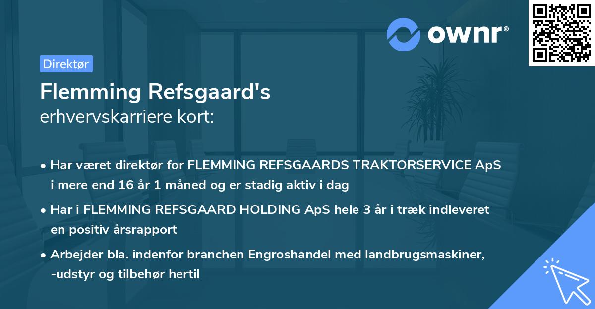 Flemming Refsgaard's erhvervskarriere kort