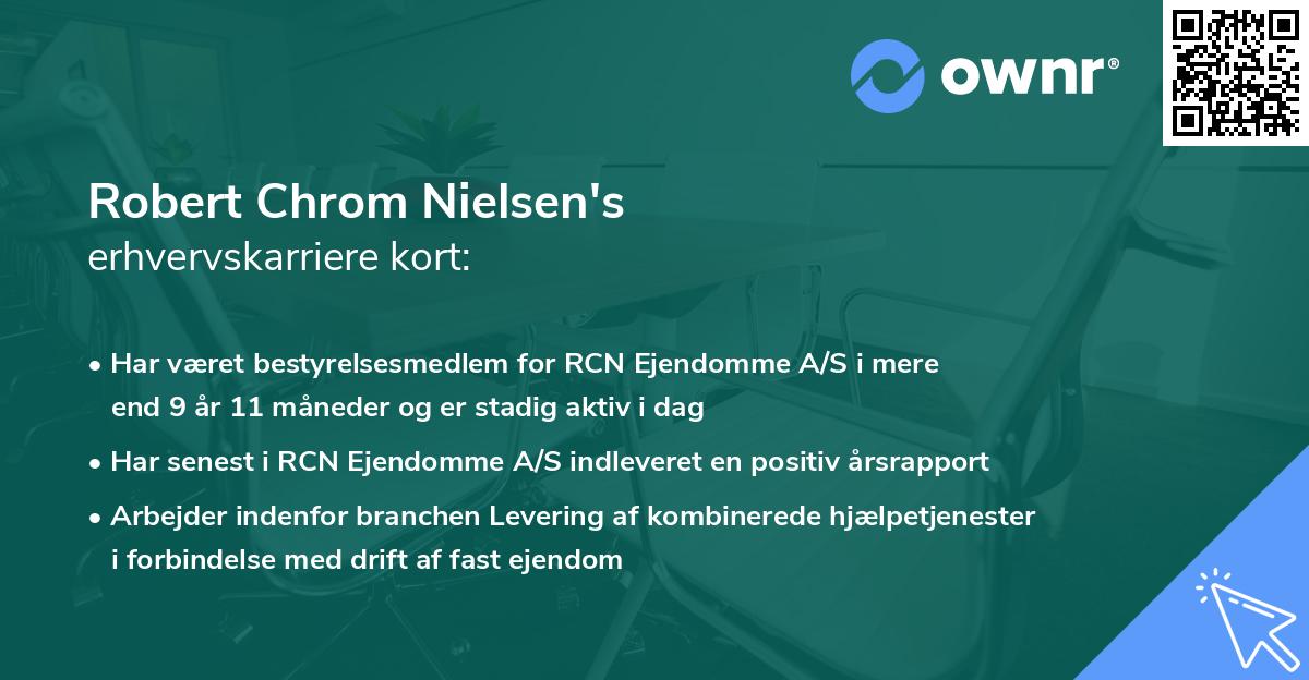 Robert Chrom Nielsen's erhvervskarriere kort