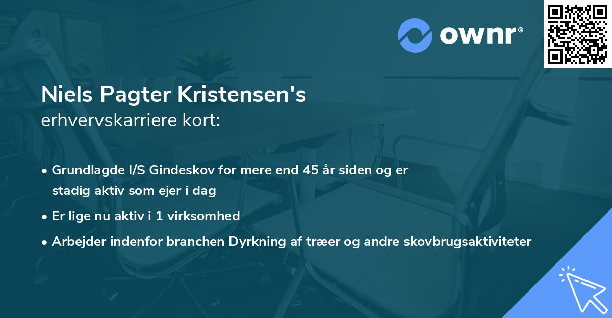 Niels Pagter Kristensen's erhvervskarriere kort