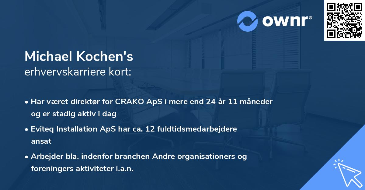 Michael Kochen's erhvervskarriere kort