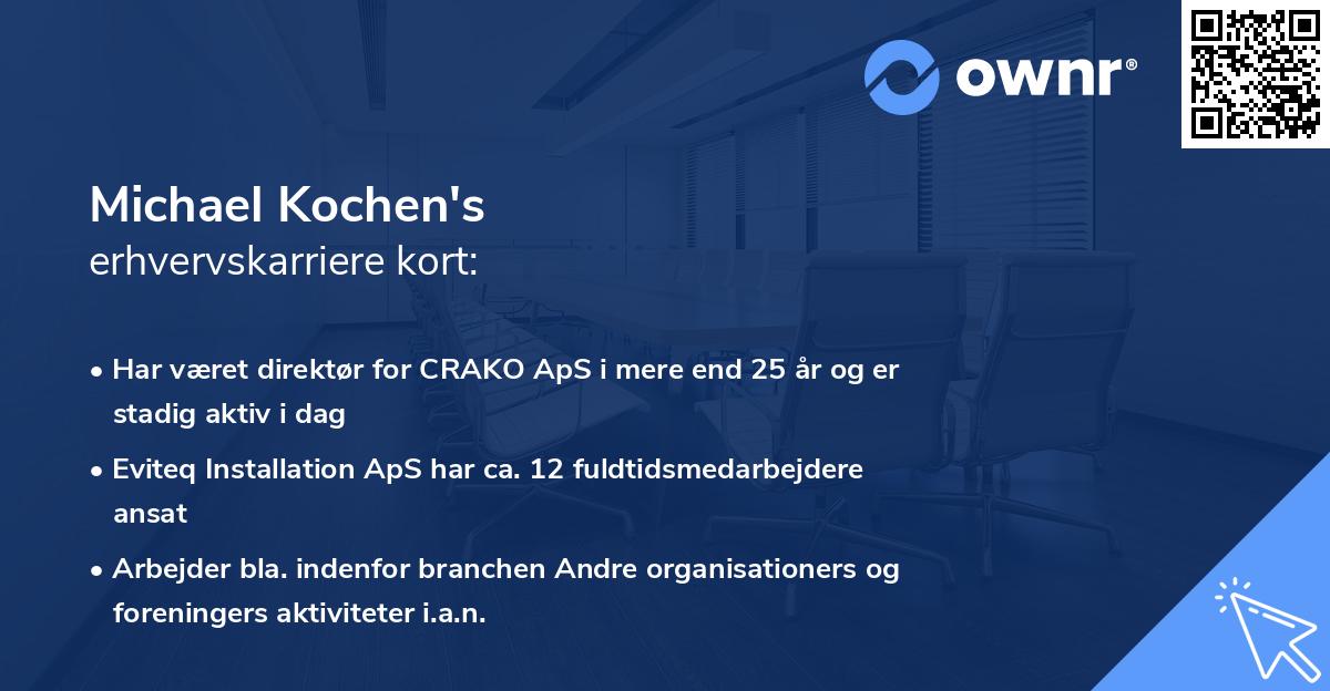 Michael Kochen's erhvervskarriere kort