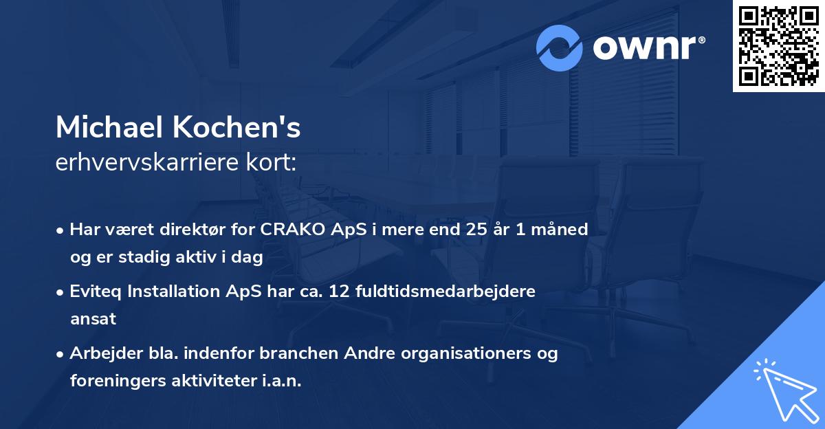Michael Kochen's erhvervskarriere kort