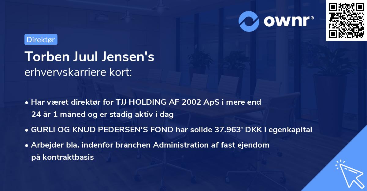 Torben Juul Jensen's erhvervskarriere kort