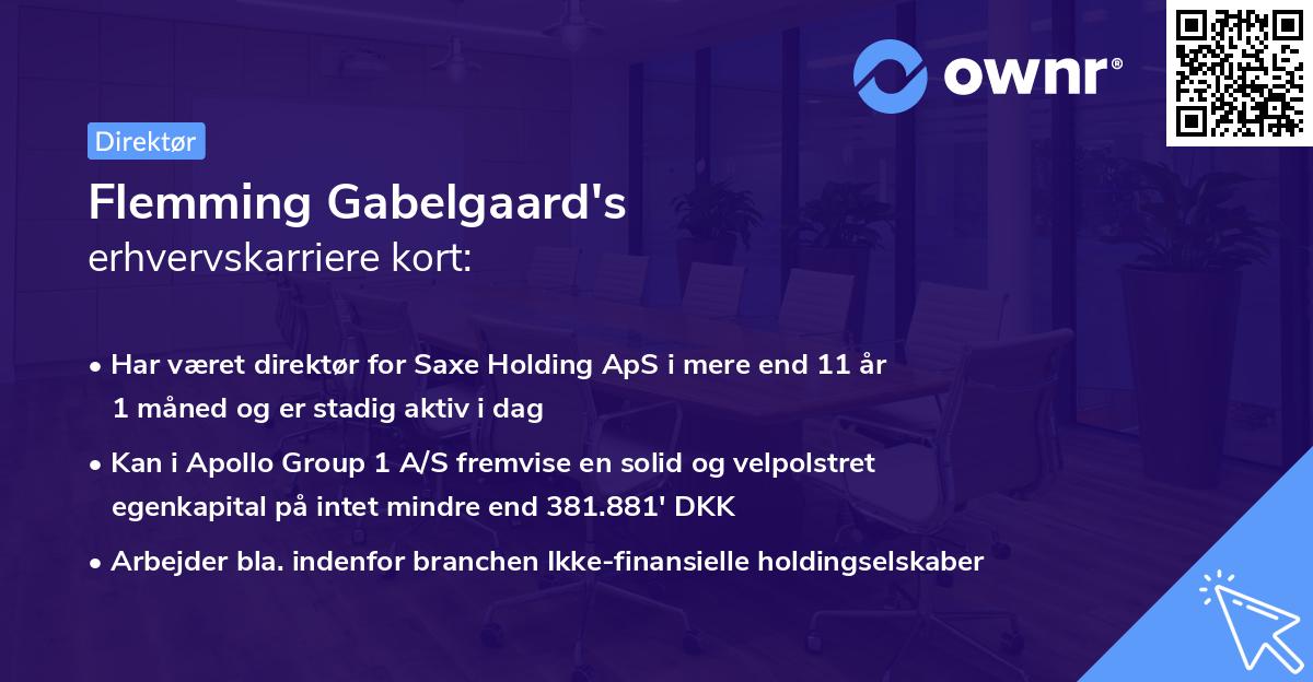 Flemming Gabelgaard's erhvervskarriere kort