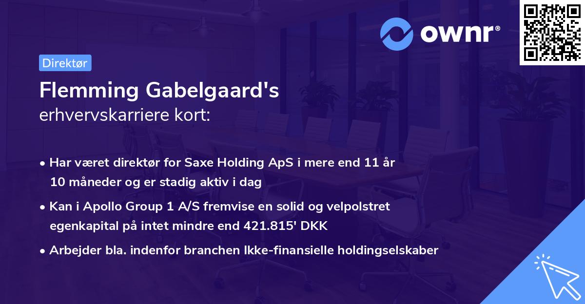 Flemming Gabelgaard's erhvervskarriere kort