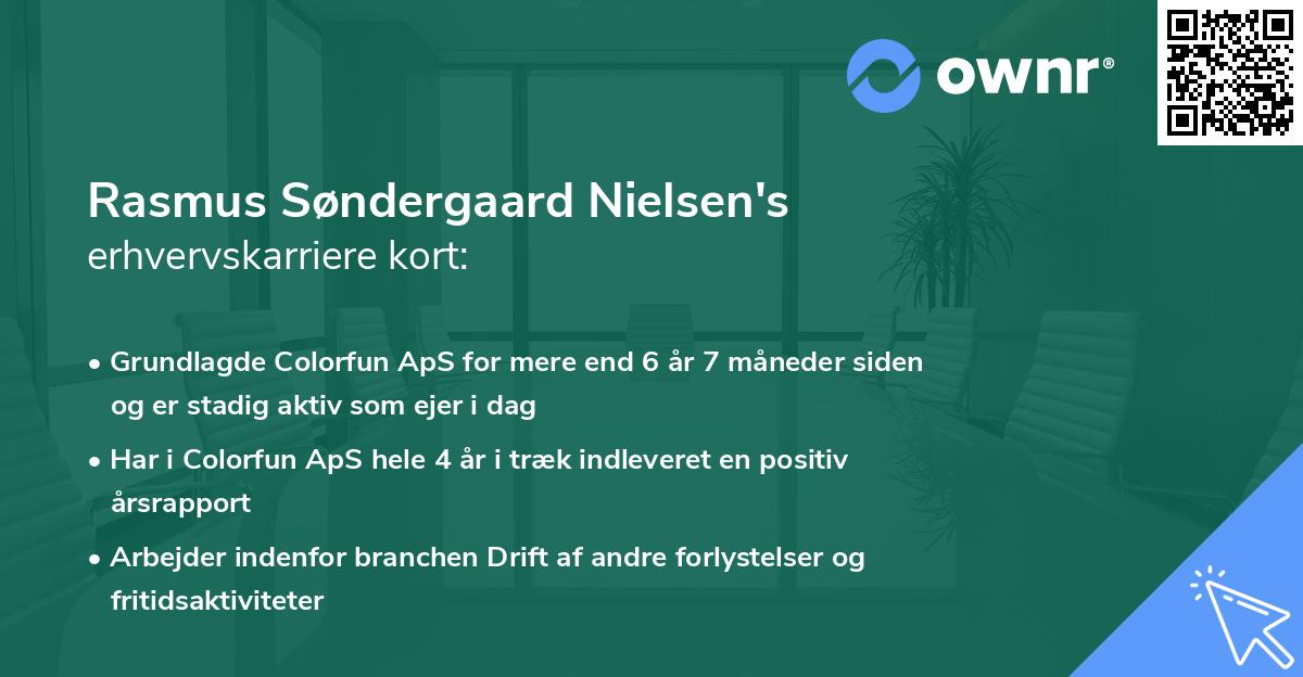 Rasmus Søndergaard Nielsen's erhvervskarriere kort