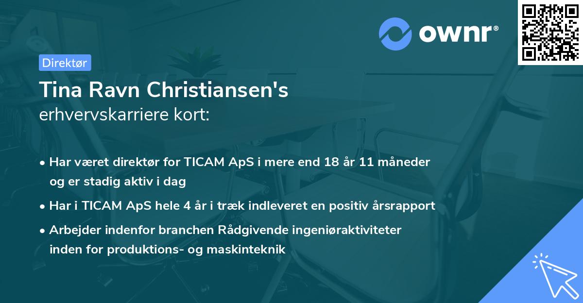 Tina Ravn Christiansen's erhvervskarriere kort