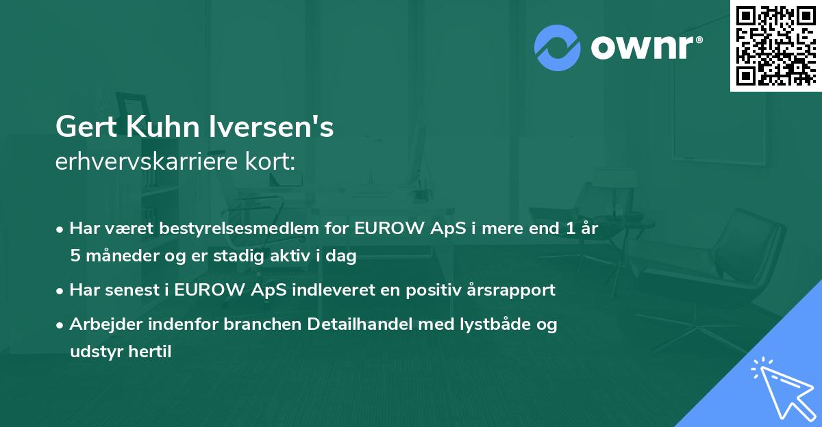 Gert Kuhn Iversen's erhvervskarriere kort