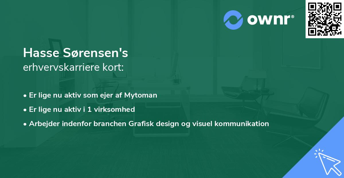 Hasse Sørensen's erhvervskarriere kort
