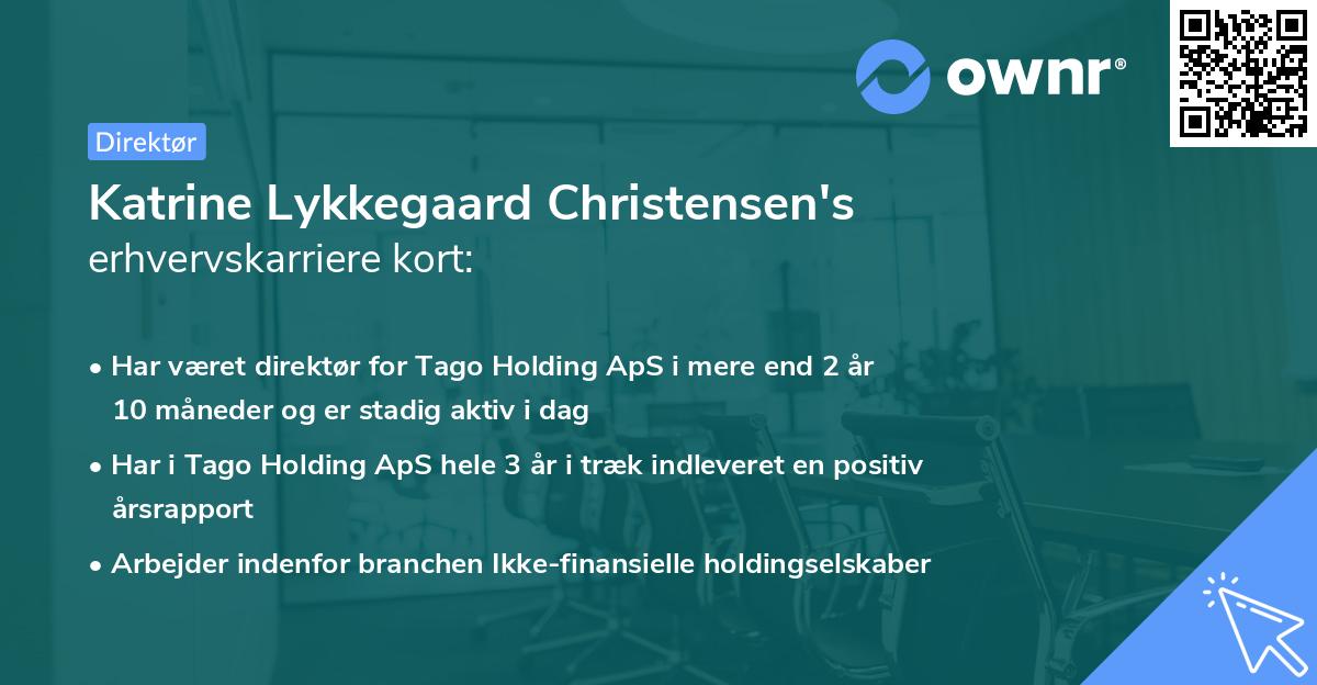 Katrine Lykkegaard Christensen's erhvervskarriere kort