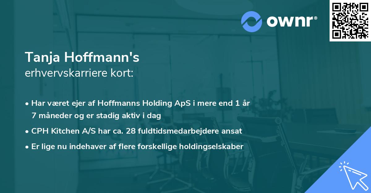 Tanja Hoffmann's erhvervskarriere kort