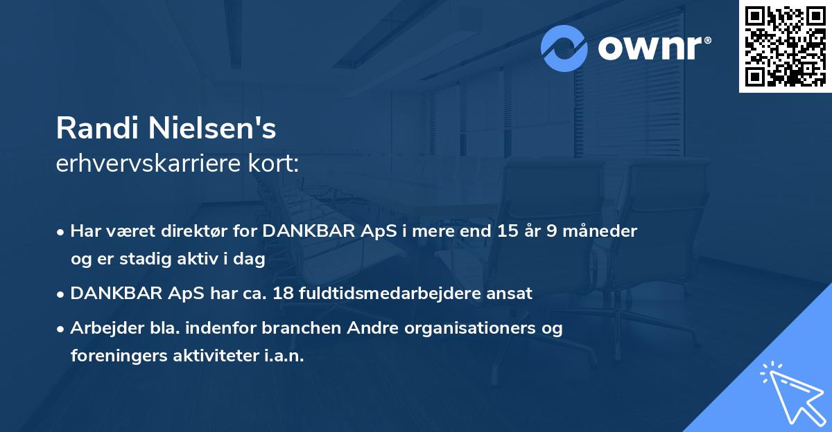 Randi Nielsen's erhvervskarriere kort
