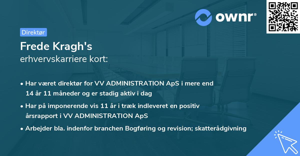 Frede Kragh's erhvervskarriere kort