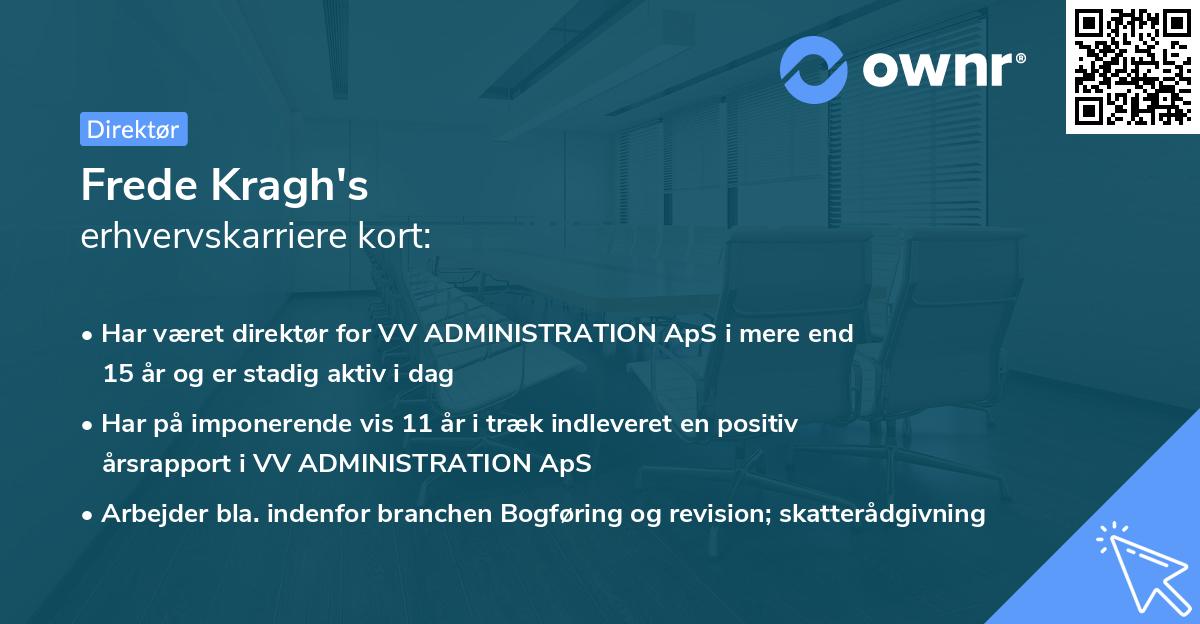 Frede Kragh's erhvervskarriere kort