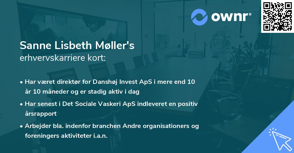 Sanne Lisbeth Møller's erhvervskarriere kort