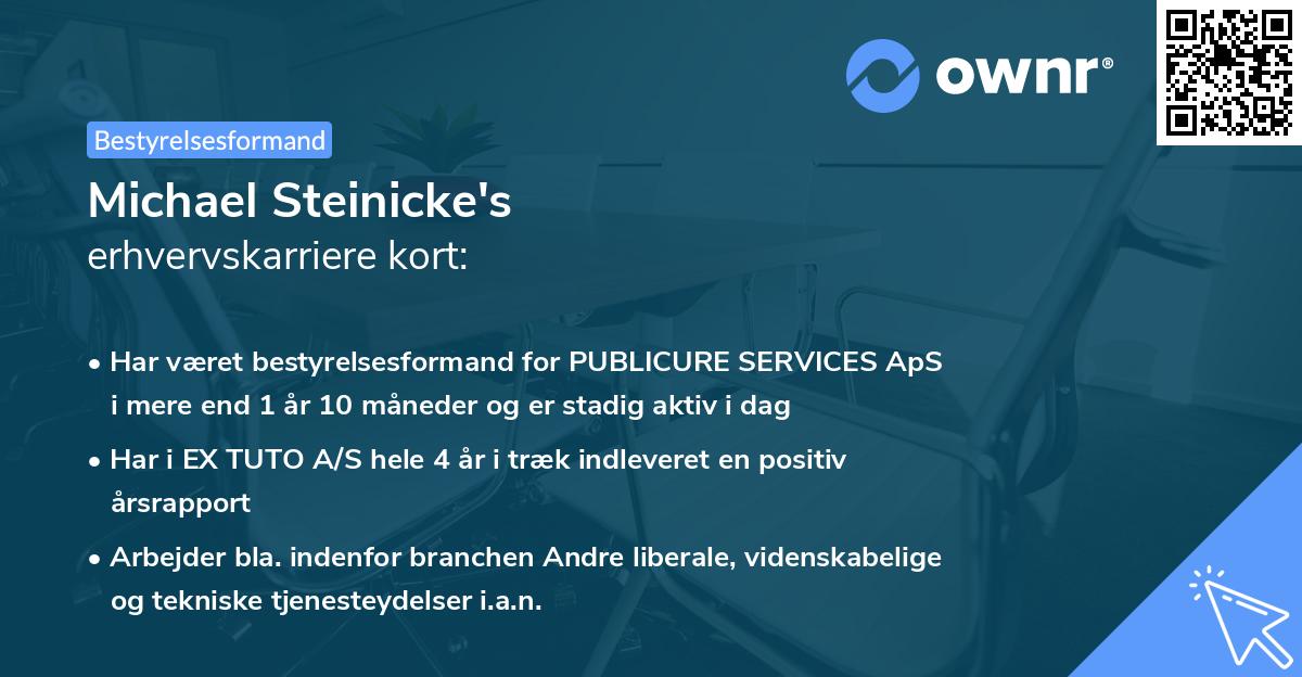 Michael Steinicke's erhvervskarriere kort