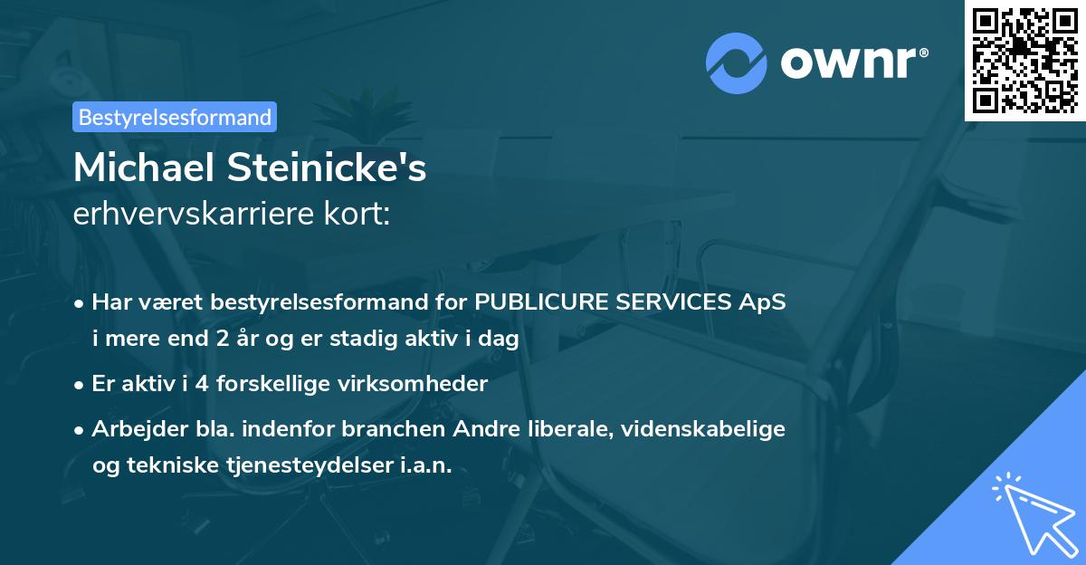 Michael Steinicke's erhvervskarriere kort