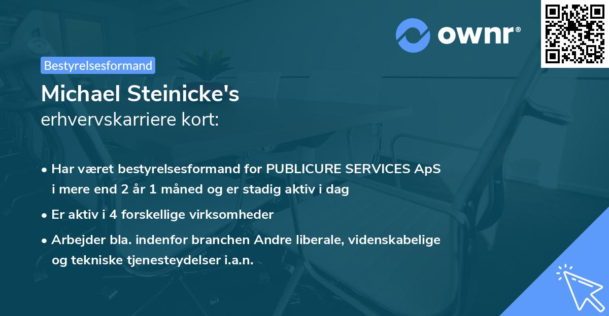 Michael Steinicke's erhvervskarriere kort