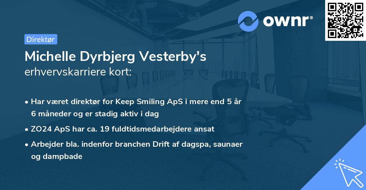 Michelle Dyrbjerg Vesterby's erhvervskarriere kort