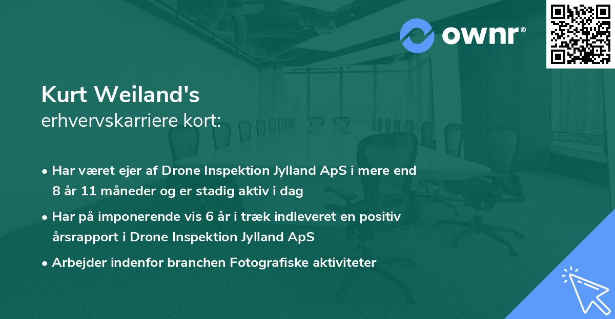 Kurt Weiland's erhvervskarriere kort