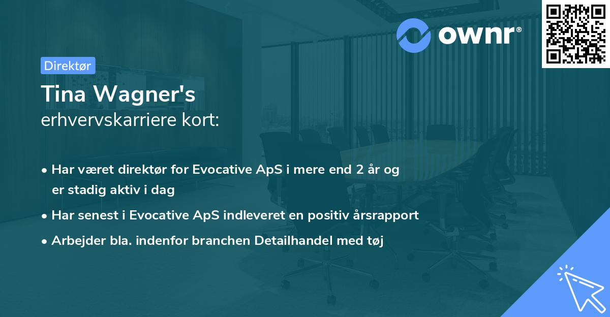 Tina Wagner's erhvervskarriere kort