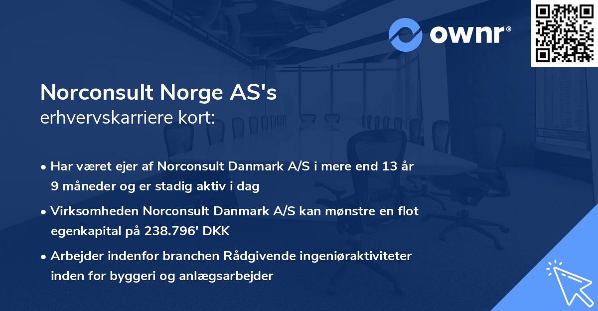 Norconsult Norge AS's erhvervskarriere kort