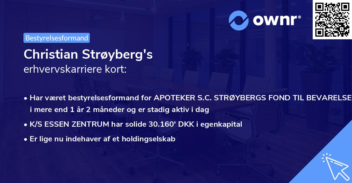 Christian Strøyberg's erhvervskarriere kort