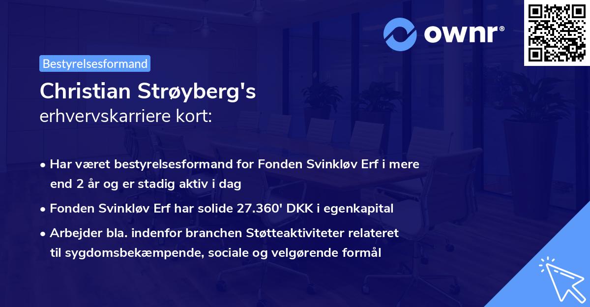 Christian Strøyberg's erhvervskarriere kort