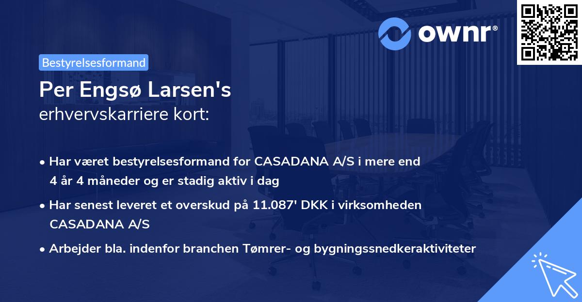 Per Engsø Larsen's erhvervskarriere kort
