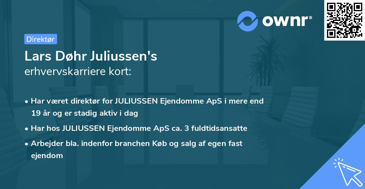 Lars Døhr Juliussen's erhvervskarriere kort