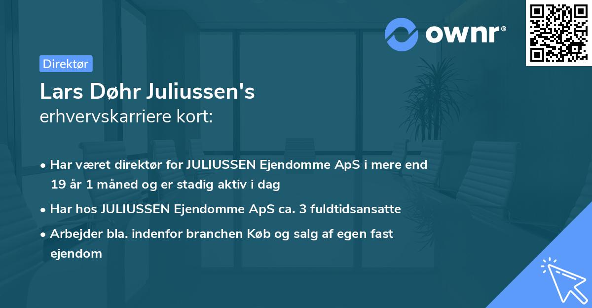Lars Døhr Juliussen's erhvervskarriere kort