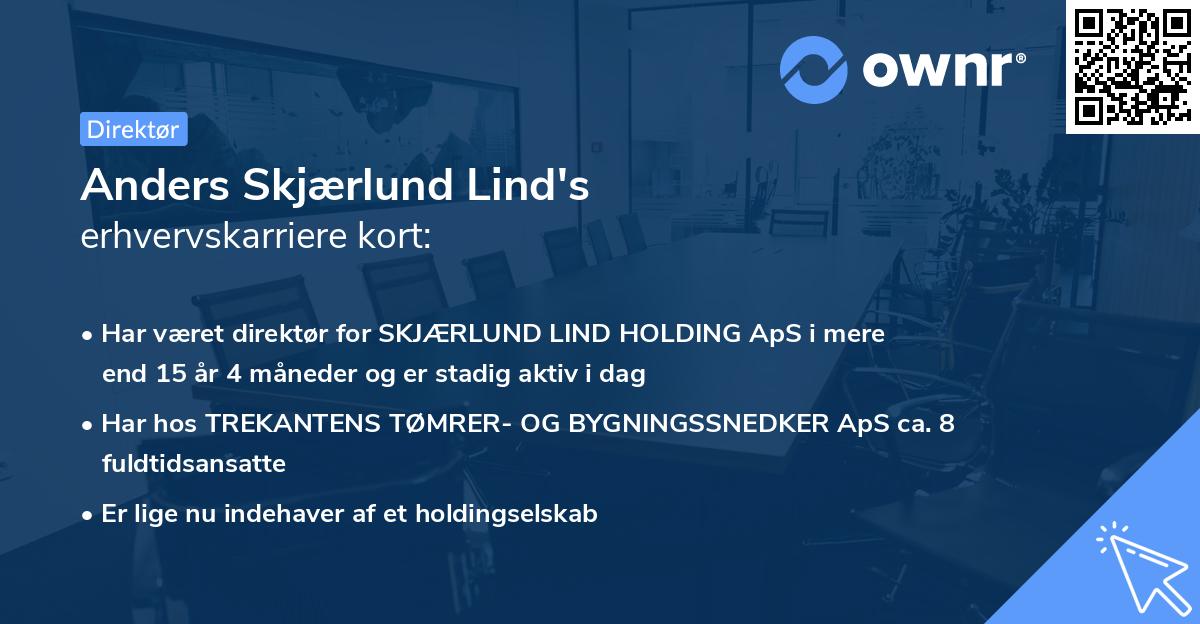 Anders Skjærlund Lind's erhvervskarriere kort