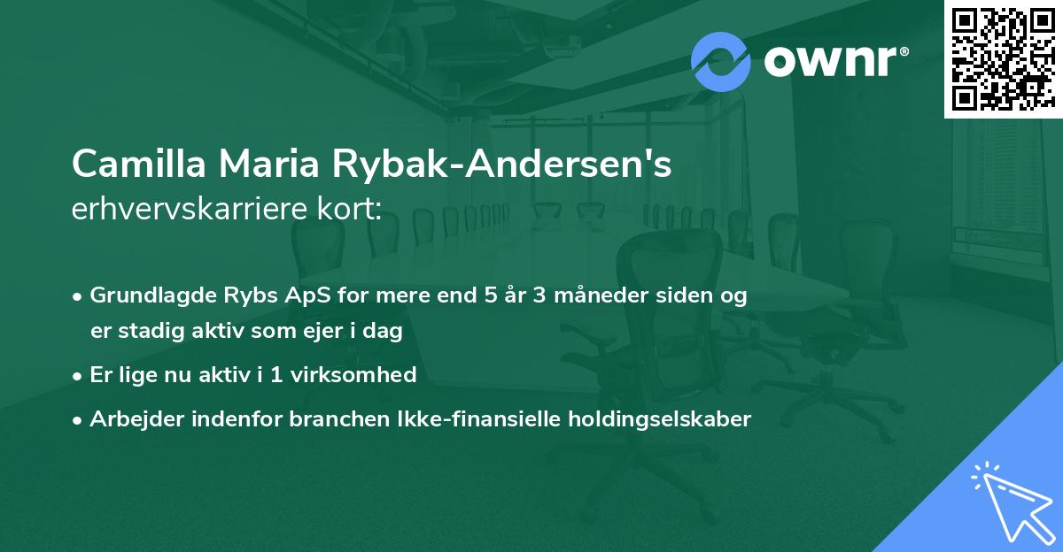 Camilla Maria Rybak-Andersen's erhvervskarriere kort