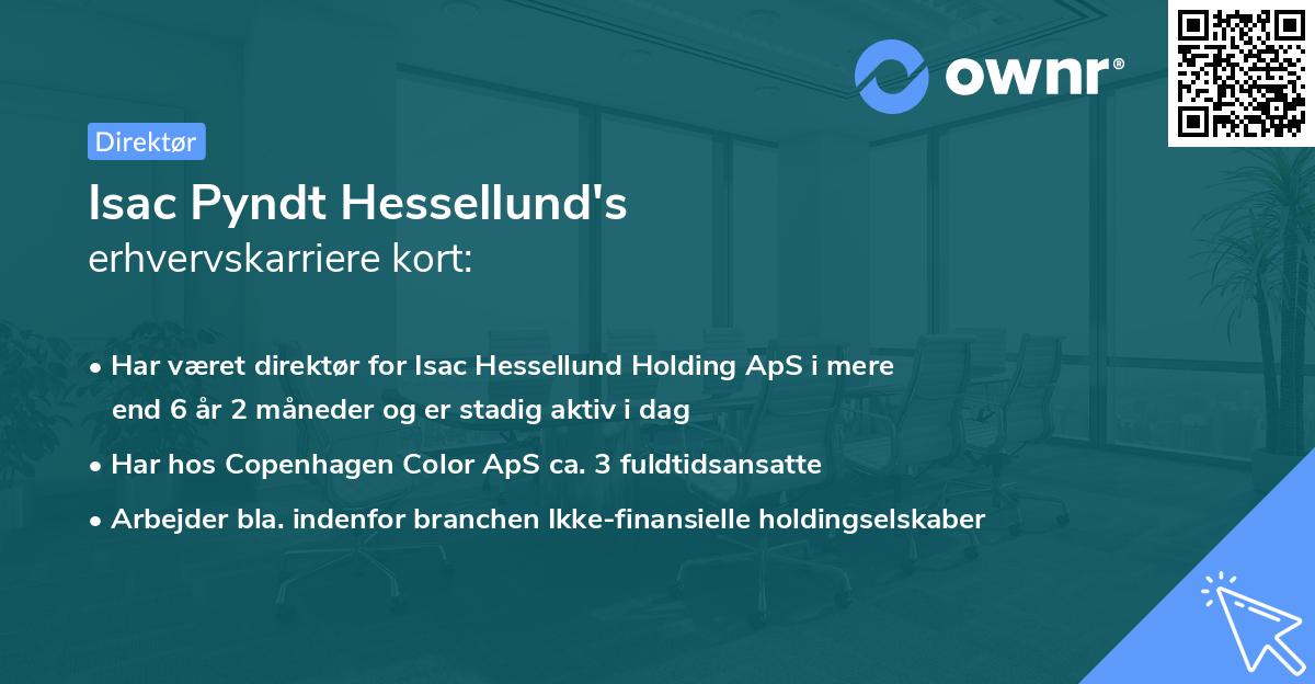 Isac Pyndt Hessellund's erhvervskarriere kort