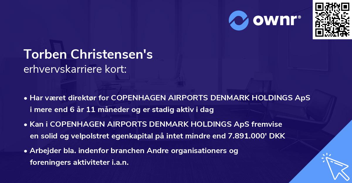 Torben Christensen's erhvervskarriere kort