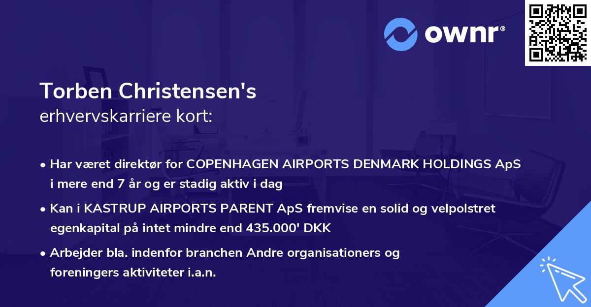 Torben Christensen's erhvervskarriere kort