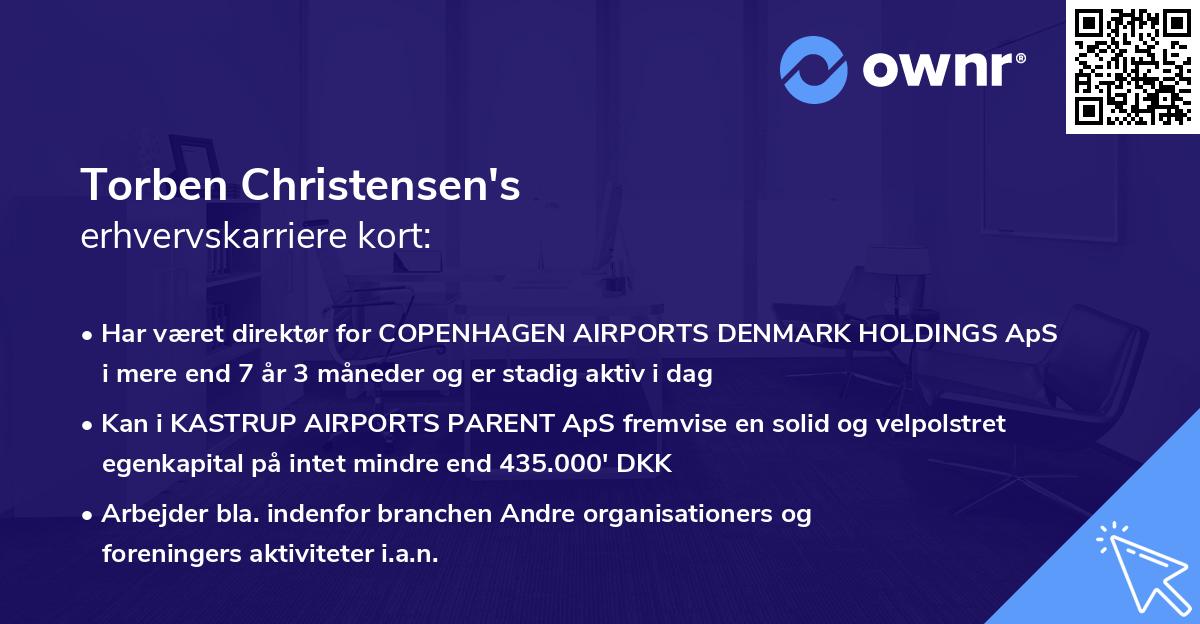 Torben Christensen's erhvervskarriere kort