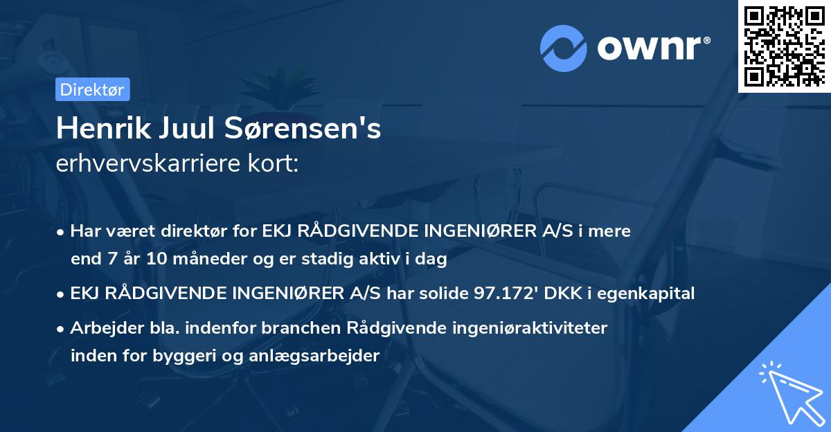Henrik Juul Sørensen's erhvervskarriere kort