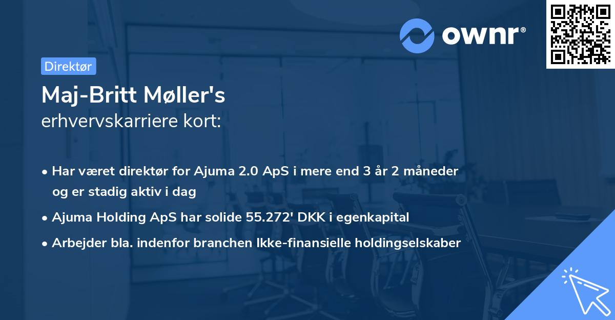 Maj-Britt Møller's erhvervskarriere kort