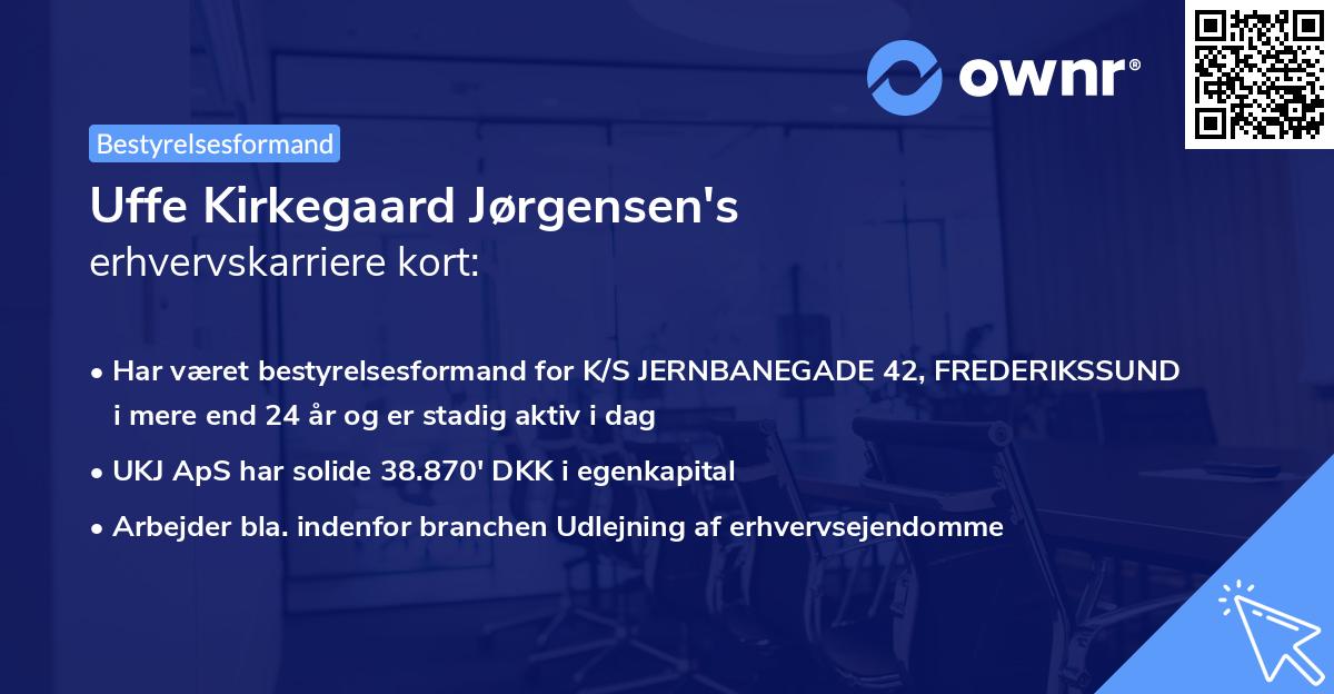 Uffe Kirkegaard Jørgensen's erhvervskarriere kort