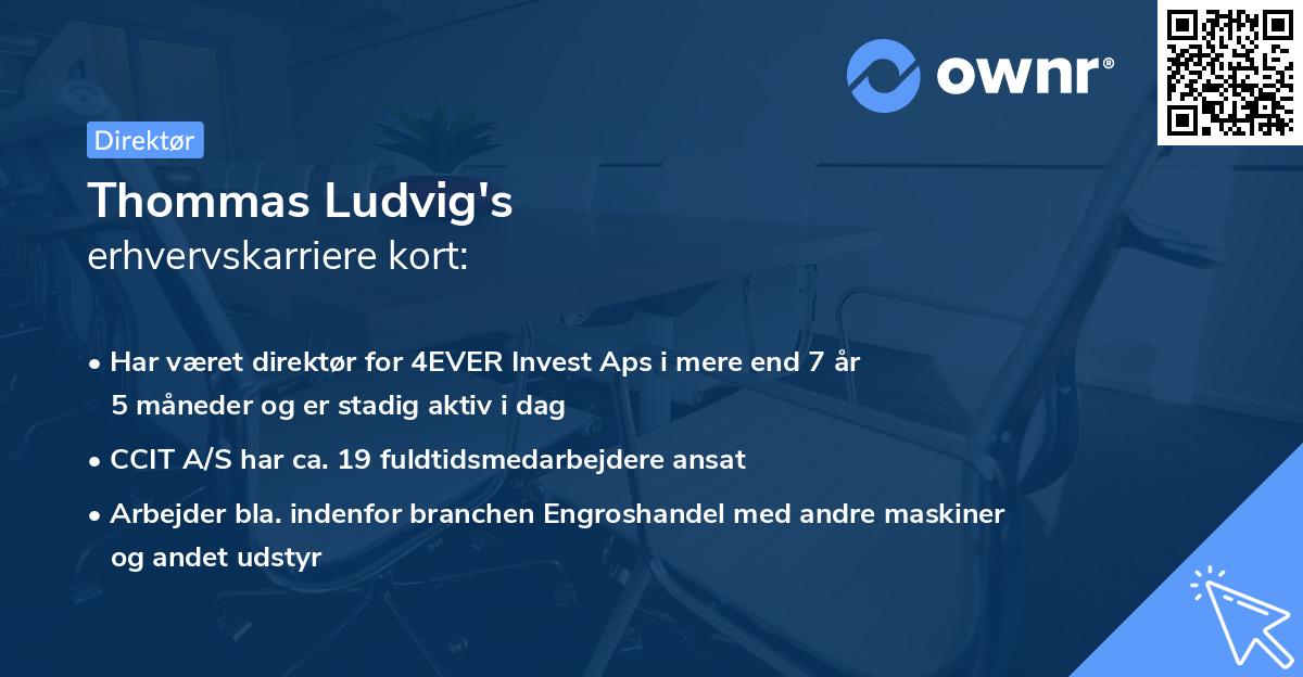 Thommas Ludvig's erhvervskarriere kort