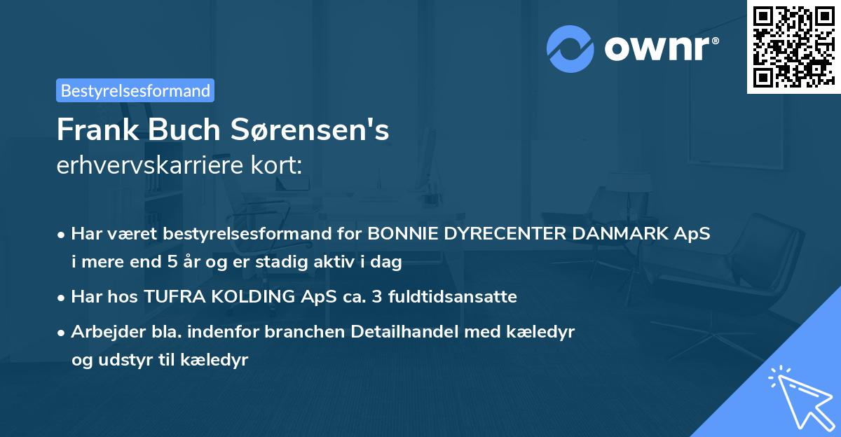 Frank Buch Sørensen's erhvervskarriere kort