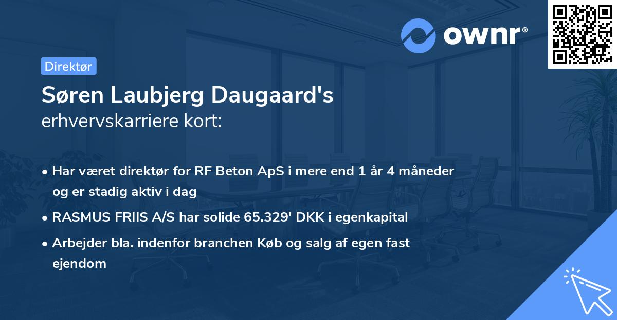 Søren Laubjerg Daugaard's erhvervskarriere kort