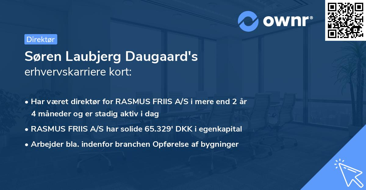Søren Laubjerg Daugaard's erhvervskarriere kort
