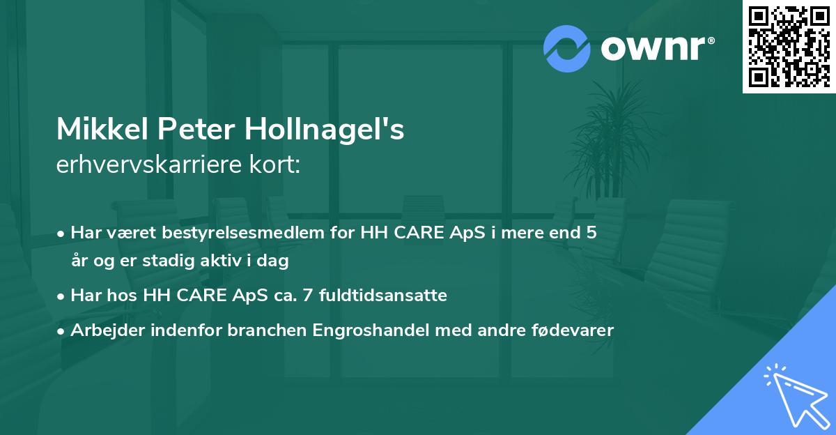 Mikkel Peter Hollnagel's erhvervskarriere kort