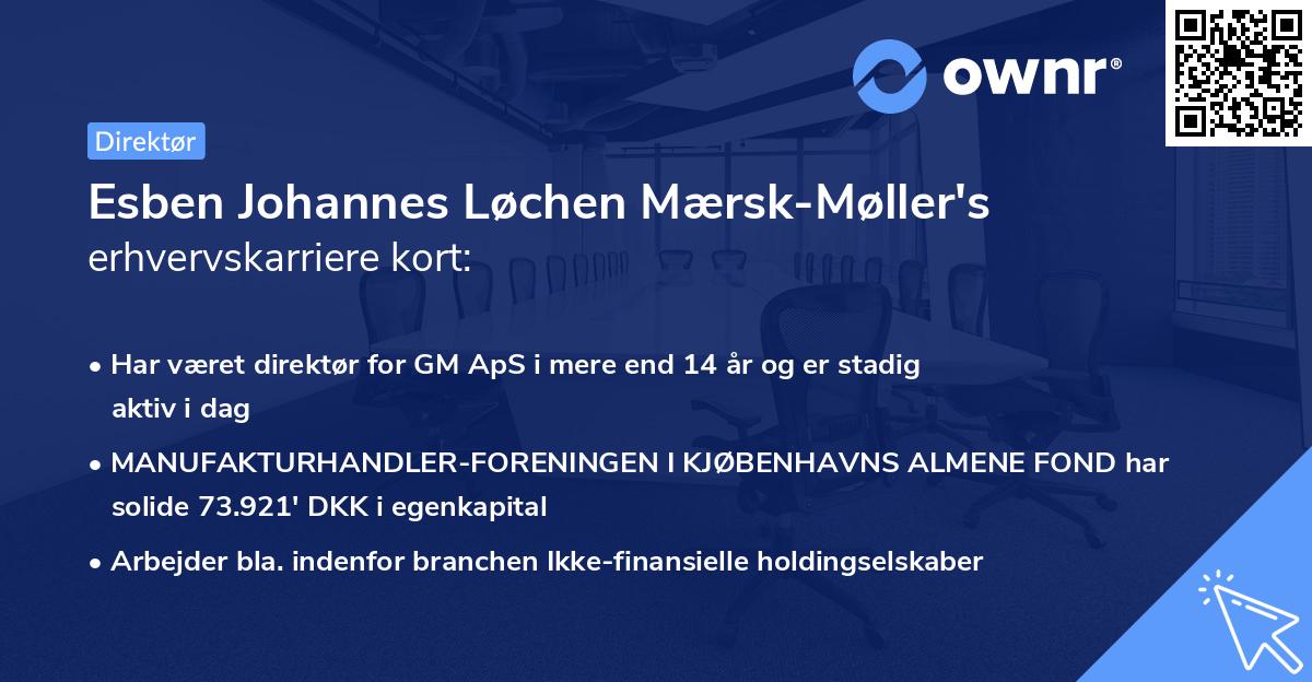 Esben Johannes Løchen Mærsk-Møller's erhvervskarriere kort