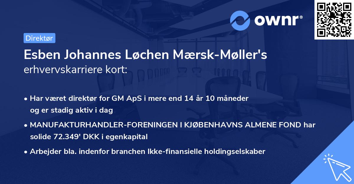 Esben Johannes Løchen Mærsk-Møller's erhvervskarriere kort