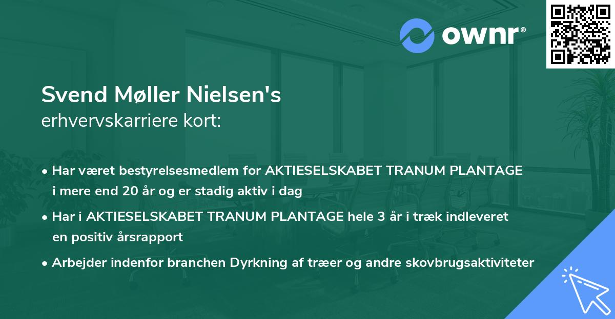 Svend Møller Nielsen's erhvervskarriere kort