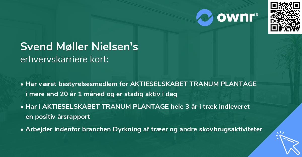 Svend Møller Nielsen's erhvervskarriere kort